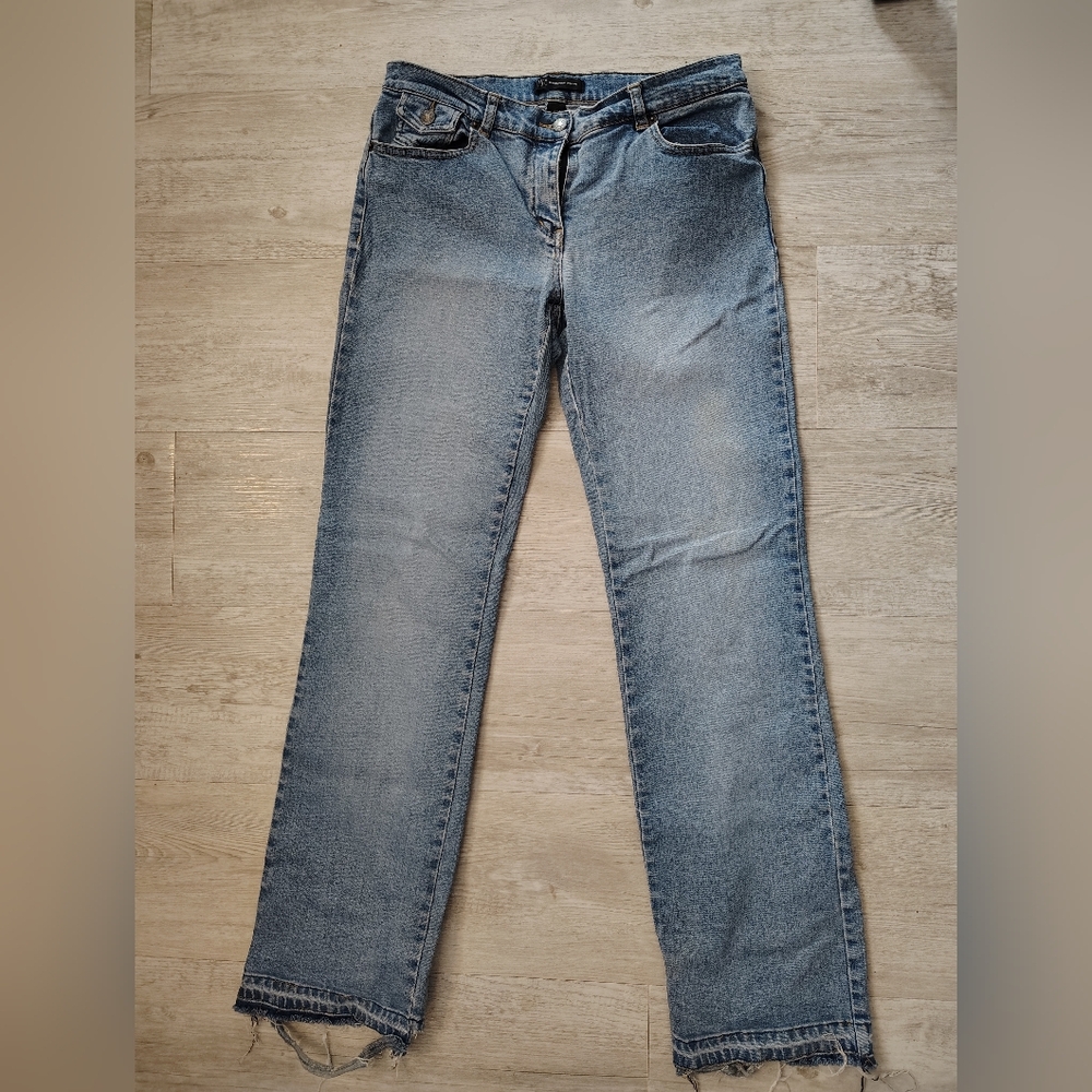 INC International Concepts Light Blue Straight Leg Jeans
